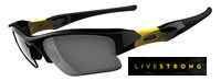 Oakley Flak Jacket XLJ Livestrong Jet Black / Black Iridium (12-791)